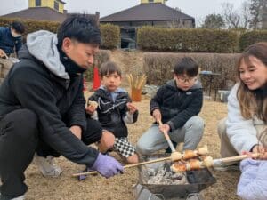 ★☆たき火でパンづくり☆★